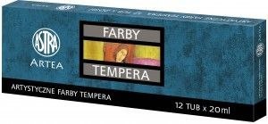 Farba tempera kolor: mix 20ml 12 kolor. Artea