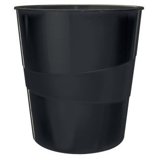 Kosz na śmieci Recycle plastik kolor: czarny 15L Leitz (53280095)