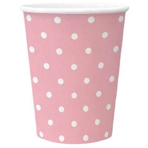 Kubek jednorazowy Dots Light Pink karton 250ml Paw (PC8002204)