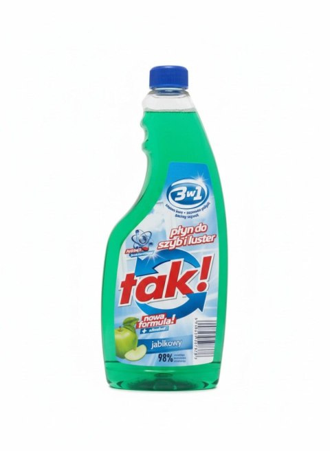Płyn do mycia szyb zapas jabkło 500ml Tak
