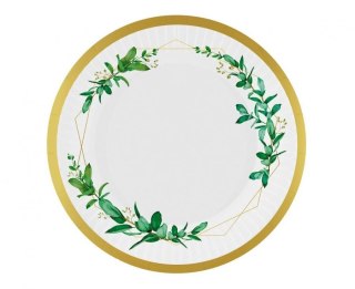 Talerz jednorazowy Celebrate (listki) papier śr. 180mm 6 szt Godan (PW-TCL7)