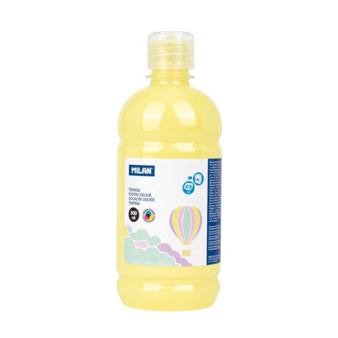 Farba tempera pastelowa kolor: żółty jasny 500ml 1 kolor. Milan (03620P)