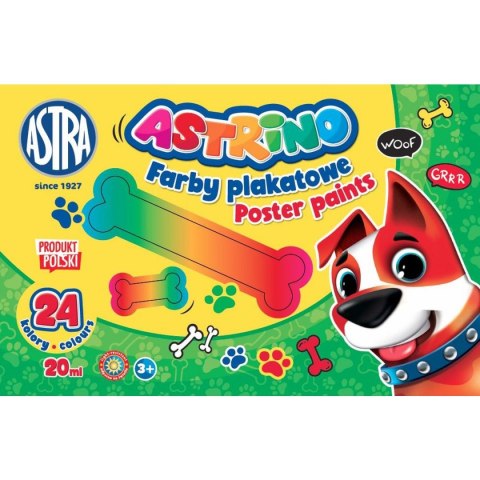 Farby plakatowe kolor: mix 20ml 24 kolor. Astra (303221005)