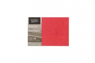 Koperta C6 czerwona [mm:] 114x162 Argo (282224) 10 sztuk