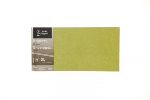 Koperta DL oliwkowy [mm:] 99x210 Argo (282121) 10 sztuk