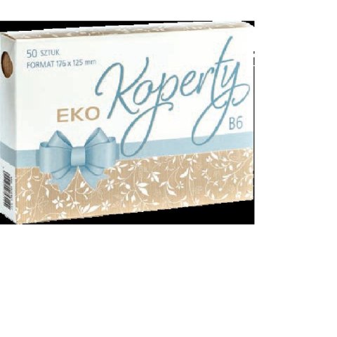 Koperta Eco kraft B6 szara [mm:] 176x125 Pol-mak (KB6_OGEKO) 50 sztuk