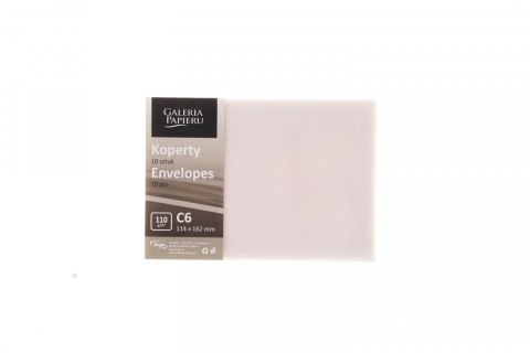 Koperta kalka C6 biała [mm:] 114x162 Argo (280295) 10 sztuk
