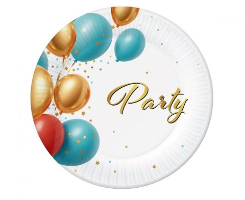 Talerz jednorazowy Party papier śr. 180mm 6 szt Godan (PG-TPAR)