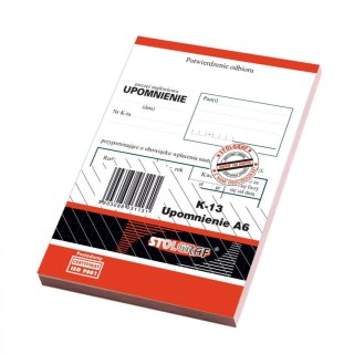 Druk samokopiujący A6 100k. Stolgraf