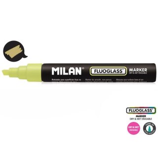 Marker specjalistyczny do szyb fluo wkład żółty 2,0-4,0mm ścięta końcówka Milan (591292012)
