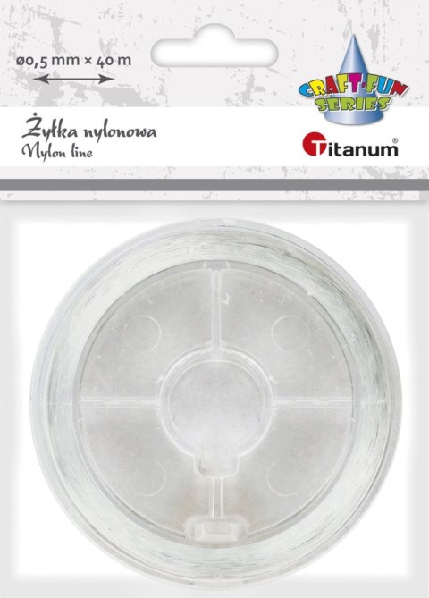 Żyłka ozdobna Craft-Fun Series 0,5 mm x 4 m przezroczysta Titanum (nylon)