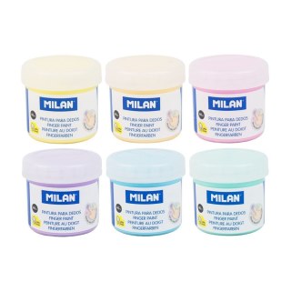 Farba do malowania palcami pastelowe 40ml 6 kolor. Milan (031206P)