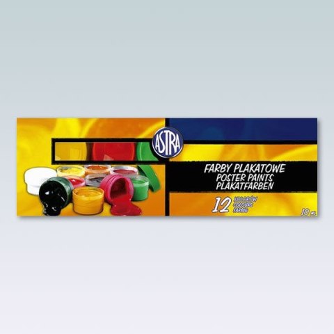 Farby plakatowe kolor: mix 10ml 12 kolor. Astra (83115902)