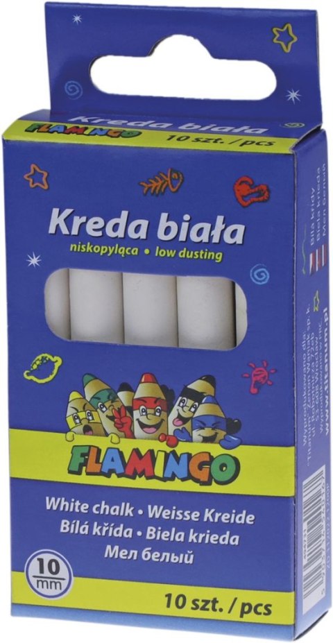 Kreda kolor: biała 10 szt Flamingo (5801W10)