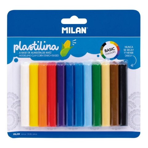 Plastelina 12 kol. mix 11g Milan (914712)