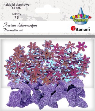 Zestaw dekoracyjny Craft-Fun Series cekiny+naklejki Titanum (5030C)