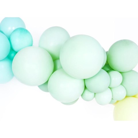 Balon gumowy pastelowy 100 szt Kiwi 12cal Partydeco (12P-452)