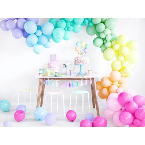 Balon gumowy pastelowy 100 szt Kiwi 12cal Partydeco (12P-452)