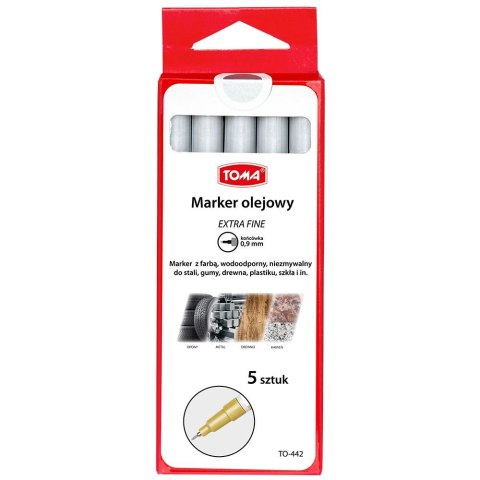 Marker olejowy extra fine wkład srebrny 0,9mm Toma (TO-442 9 4)