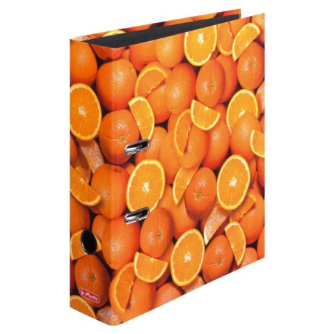 Segregator dźwigniowy 10626190 pomarańcze A4 80mm mix Herlitz (300002591)
