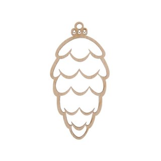 Bombki SZYSZKA 3 3szt drewniana Sadpex (DCH33N)