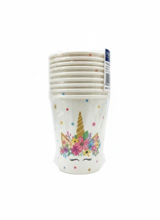 Kubek jednorazowy Unicorn Party papierowe papier 250ml Paw (PC8003400)