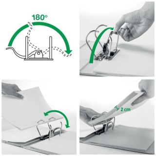 Segregator dźwigniowy 180 A4 55mm żółty Leitz (10151215)