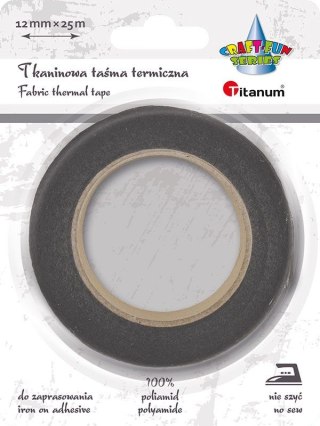 Taśma specjalnego przeznaczenia Craft-Fun Series Taśma termiczna 12x25 [mm x m] czarna Titanum