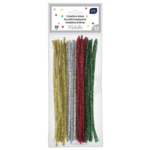 Drucik METALIC kolor: mix 300mm 32 szt Interdruk (30cm 32 szt)