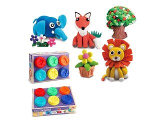 Masa plastyczna dla dzieci 6 tub mix Bigtoys (BPLA5702)