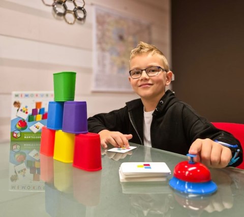 Gra edukacyjna MONTESSORI - GRA EDUKACYJNA MEMOKUBKI Multigra