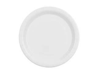Talerz jednorazowy białe papier śr. 230mm 6 szt Partydeco (TPP102-008)