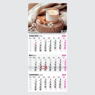 Kalendarz ścienny KAWA 310mm x 790mm Press