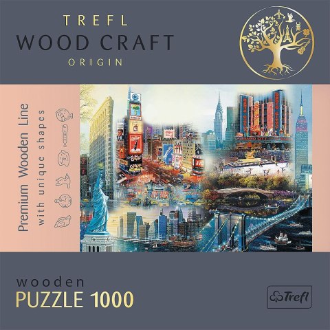Puzzle drewniane New York - Collage 1000 el. Trefl (20147)