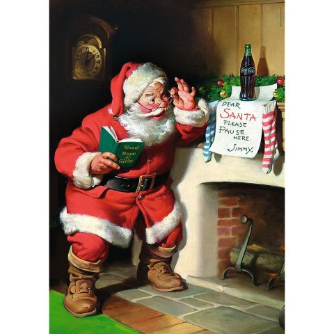 Puzzle Xmass Mikołaj przy kominku Trefl (10922)