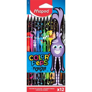 Kredki świecowe Colorpeps 12 kol. Maped (862612)