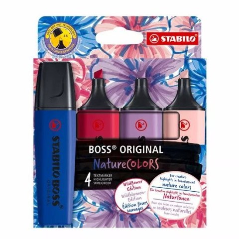 Zakreślacz BOSS nature COL Wild 4m wkład mix 2-5mm Stabilo (70/4-1-103-5)