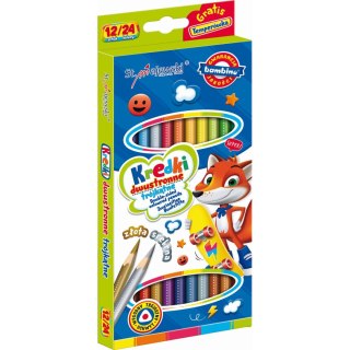 Kredki ołówkowe Bambino dwustronne 24 kol. St.Majewski (5903235004940)