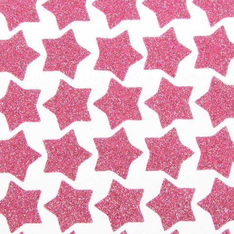 Naklejka (nalepka) brokatowe z pianki różowe Arpex (BN7857ROZ-8663)