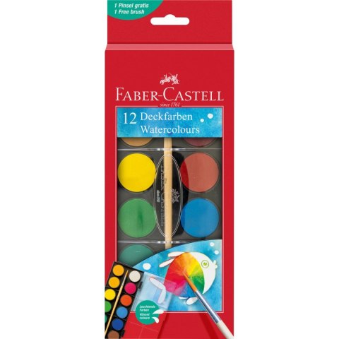 Farby akwarelowe 12 kolor. Faber Castell (125018 FC)