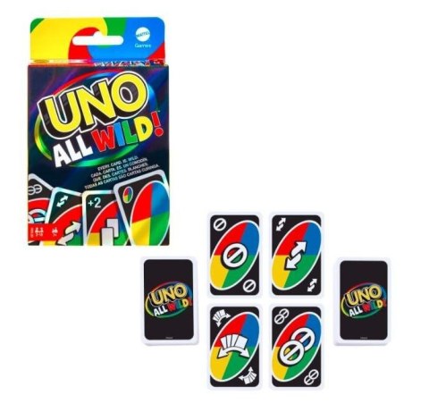 Gra karciana Uno All Wild dzikie karty Mattel (HHL33)