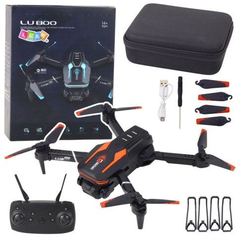 Dron Zdalnie Sterowany LU800 Kamera Światła LED Niebieski Lean (23097)