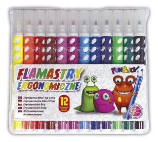 Flamaster okrągłe 12 kol. Fun&Joy (FJ-218A-12)