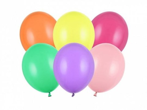 Balon gumowy Strong metallic 100 szt. mix 270mm Partydeco (SB12M-000)