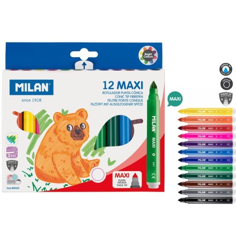 Flamaster Maxi 12 kol. Milan (80020)