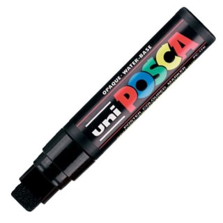 Marker suchościeralny POSCA wkład czarny ścięta końcówka Uni (PC-17k)