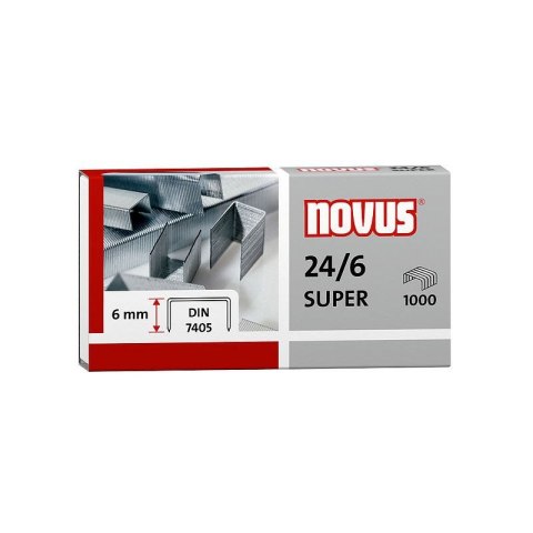 Zszywacz Novus Evolution E25 z pakietem zszywek 24/6 Super mix kolorów