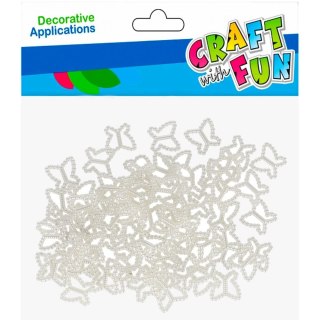 Ozdoba akrylowa Pełowe motylki Craft with Fun (501925)
