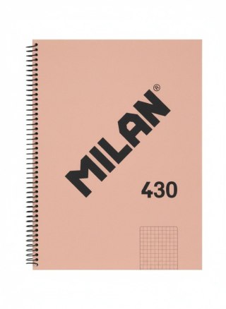 Kołozeszyt (kołonotatnik) 1918 różowy A4 80k. 95g kratka Milan (57143E80P)