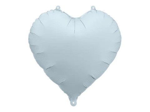 Balon foliowy serce mglisty niebieski, 45cm 18cal Partydeco (FB9T-093)